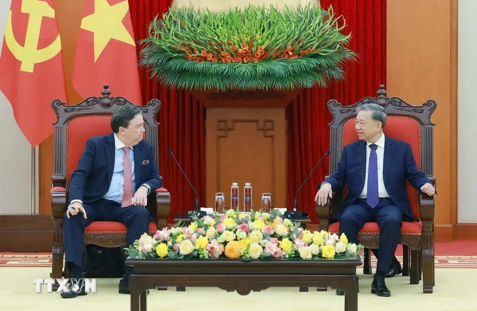 Đại sứ Hoa Kỳ Marc Knapper hội kiến Tổng Bí thư Tô Lâm